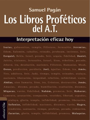 cover image of Libros proféticos del Antiguo Testamento